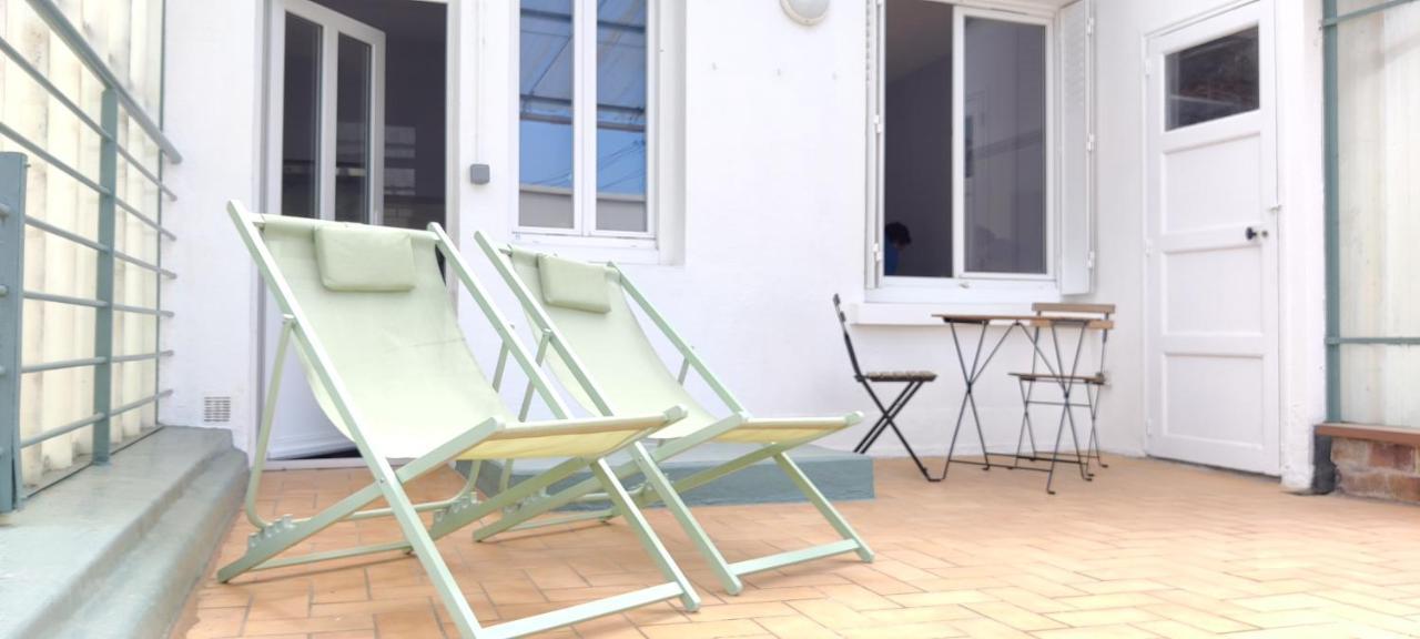 Studio équipé, grande terrasse, à côté de la gare Tours Exterior foto
